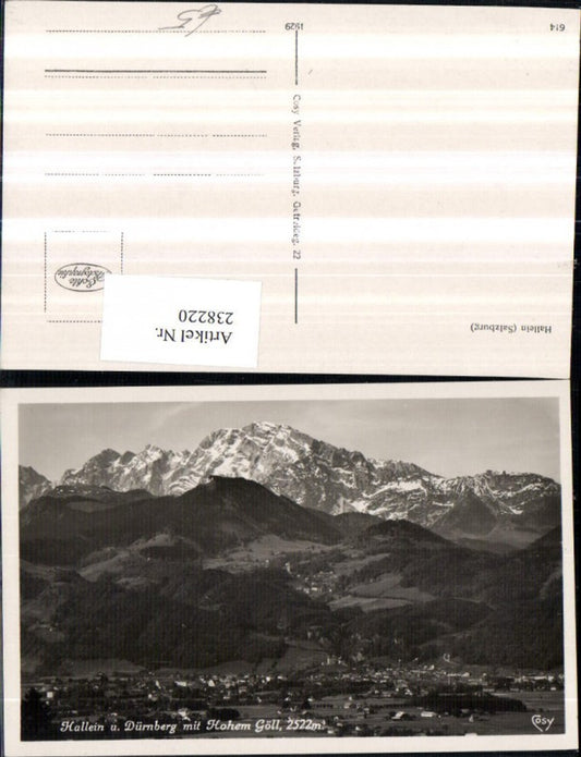 238220,Hallein u. Dürrnberg Totale m. Hohem Göll
