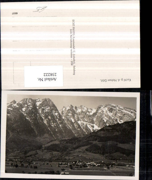 238222,Kuchl Totale geg. d. Hohen Göll