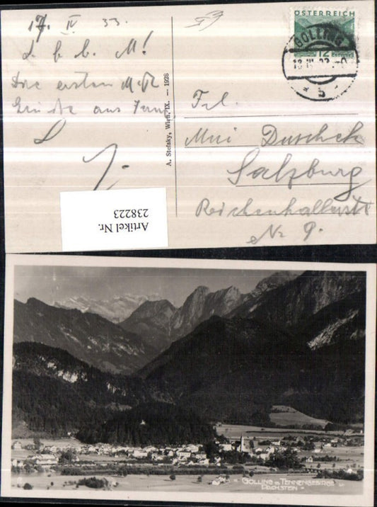 238223,Golling Totale m. Tennengebirge u. Dachstein