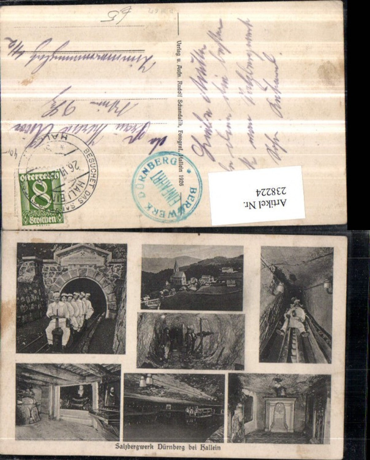238224,Salzbergwerk Dürrnberg b. Hallein Totale See Mehrbildkarte