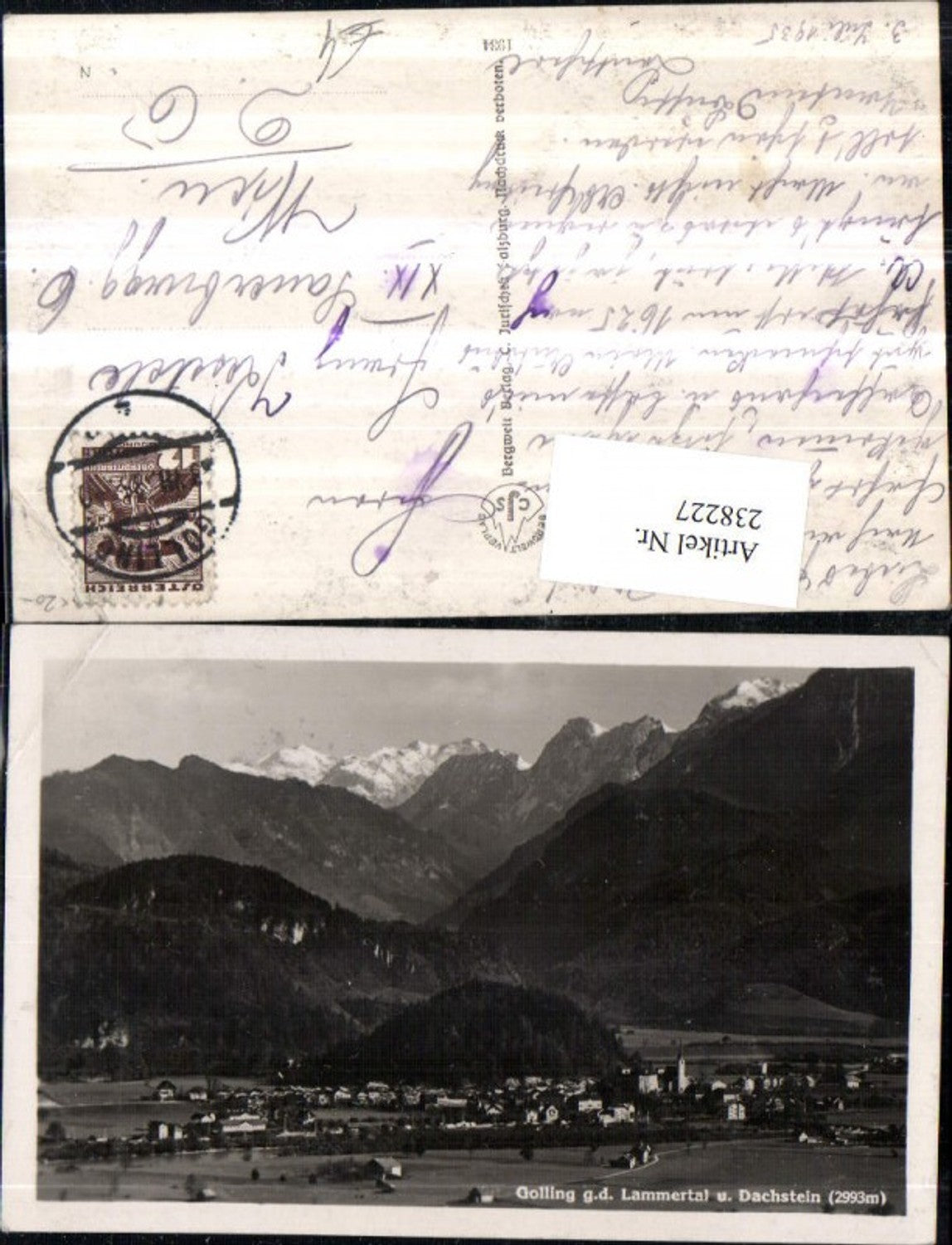 238227,Golling Totale geg. d. Lammertal u. Dachstein