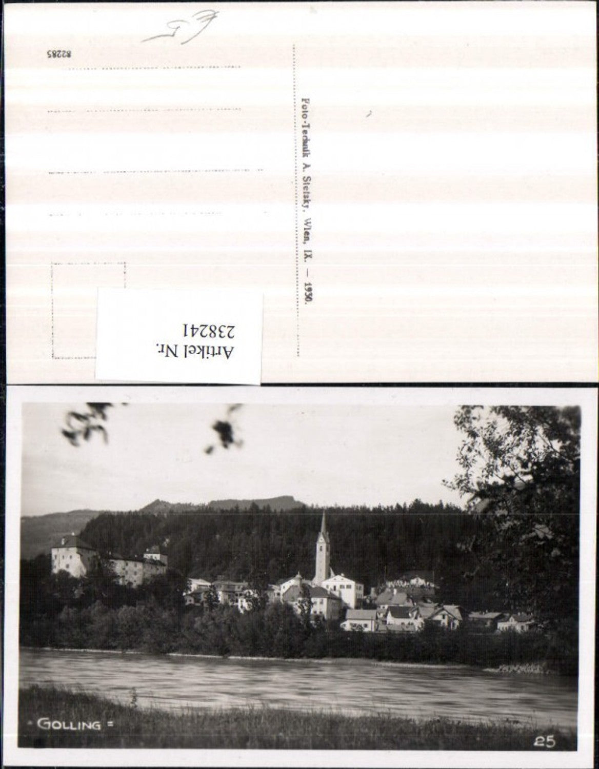 238241,Golling Teilansicht Schloss Partie
