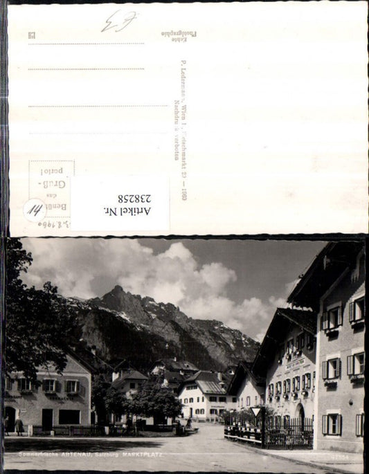 238258,Abtenau Marktplatz Straßenansicht Gasthof zum roten Ochsen