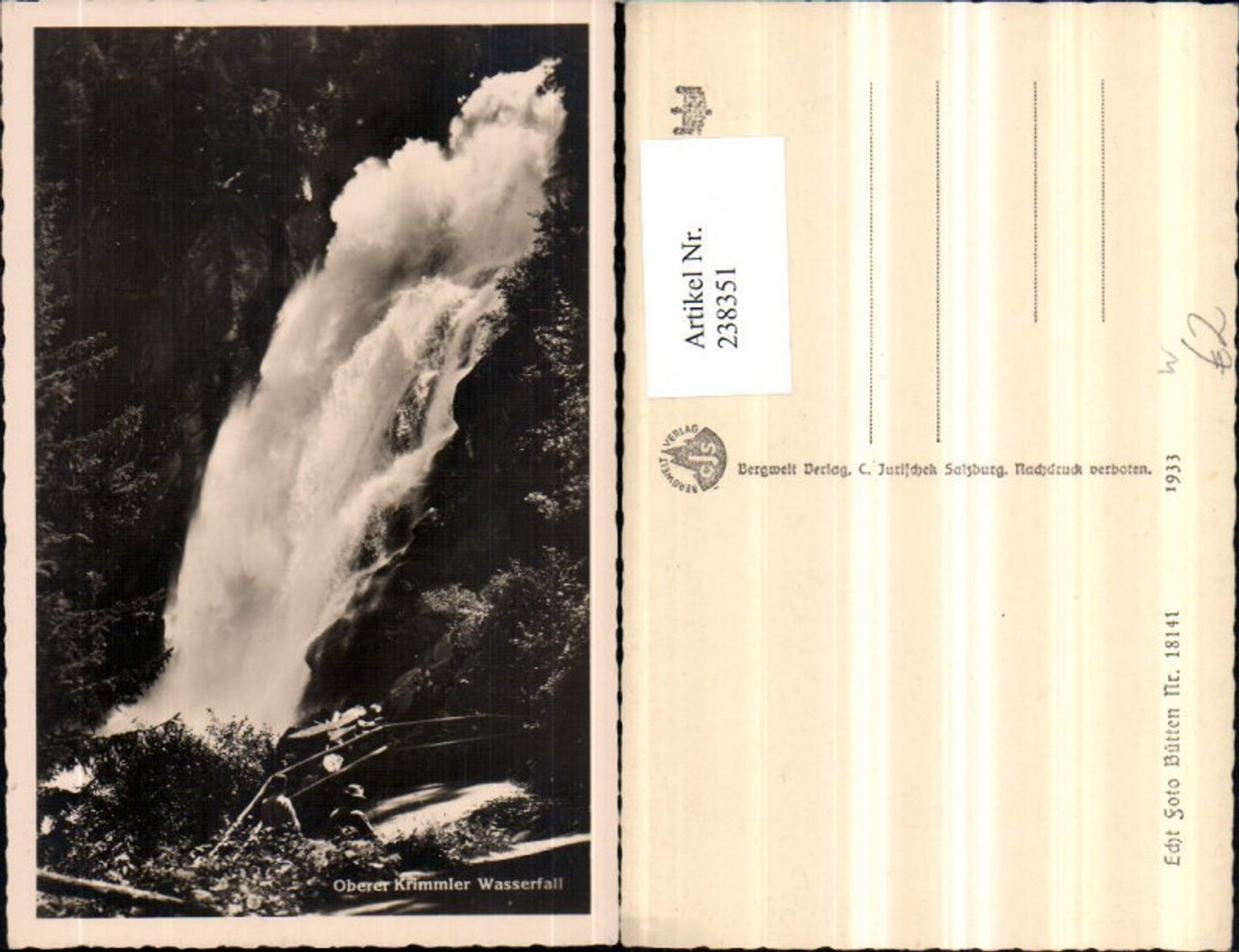 238351,Oberer Krimmler Wasserfall b. Krimml