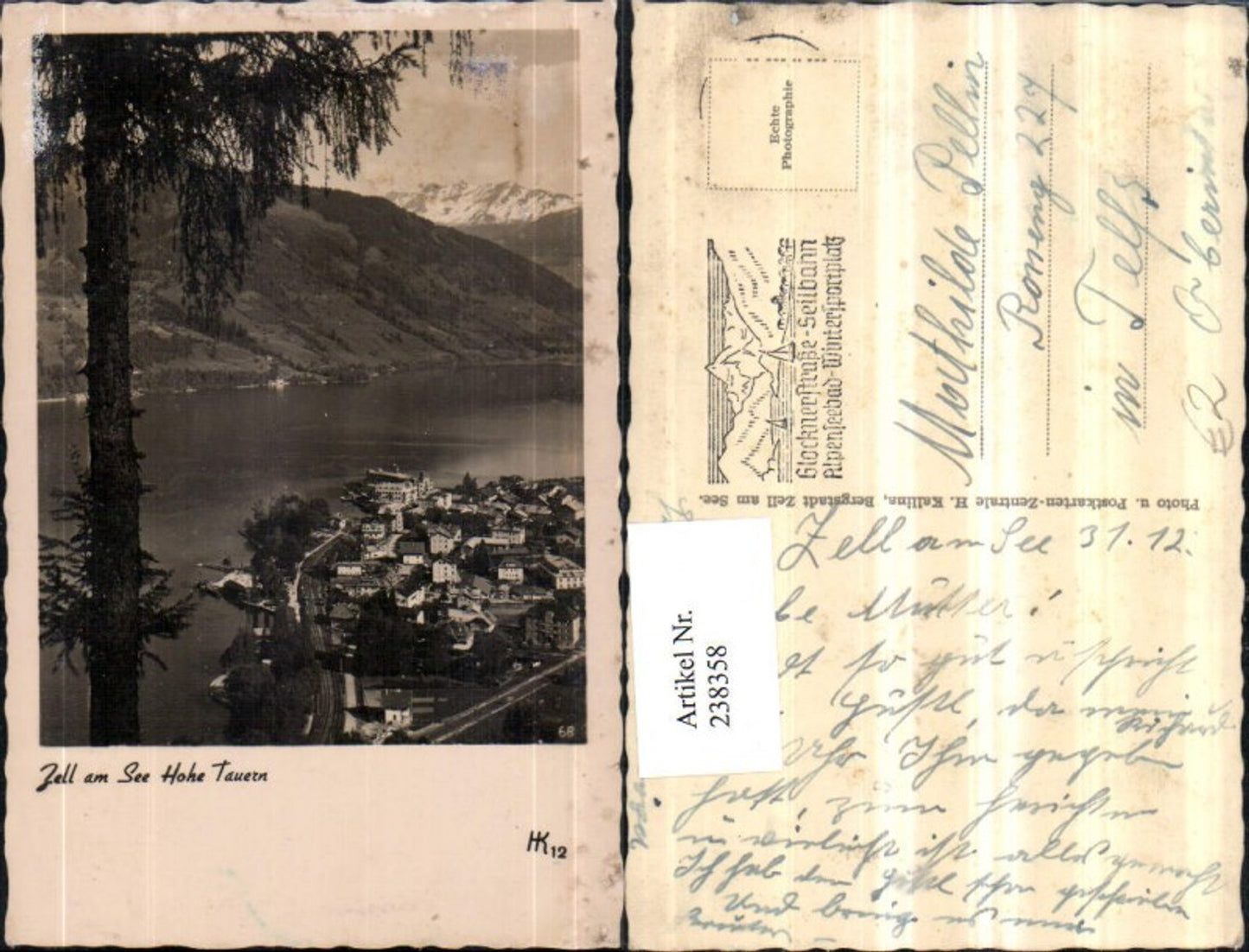 238358,Zell am See Totale geg. Hohe Tauern