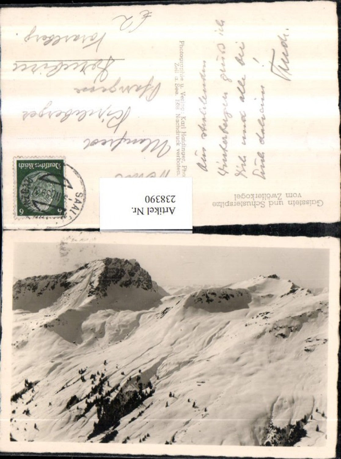 238390,Gaisstein u. Schusterspitze v. Zwölferkogel b. Saalbach