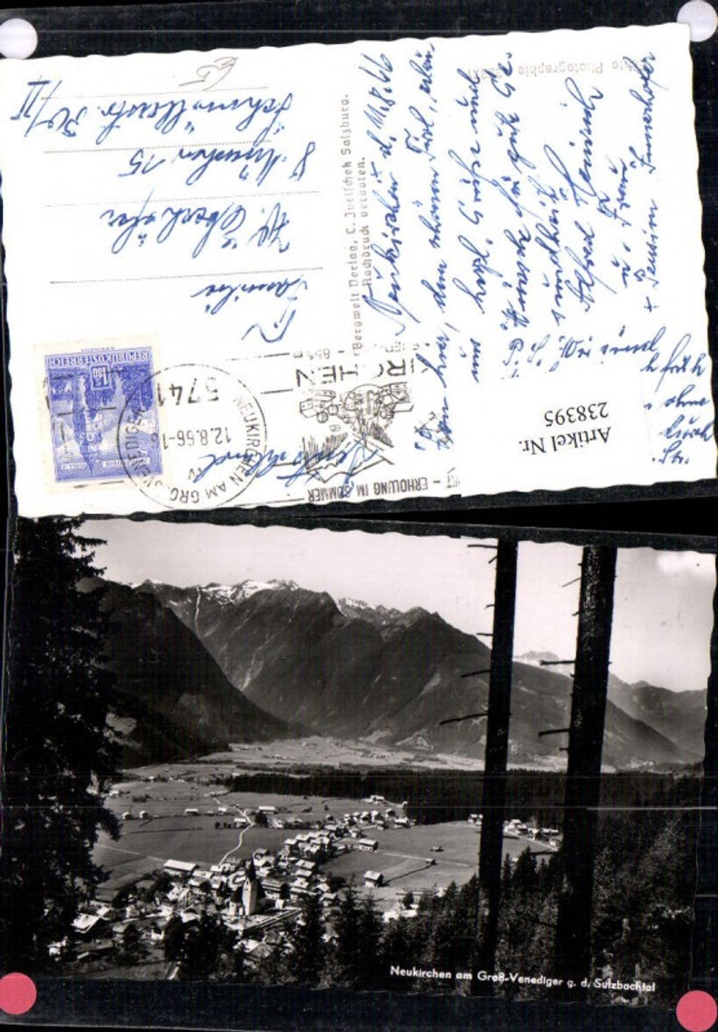 238395,Neukirchen am Großvenediger Totale geg. d. Sulzbachtal