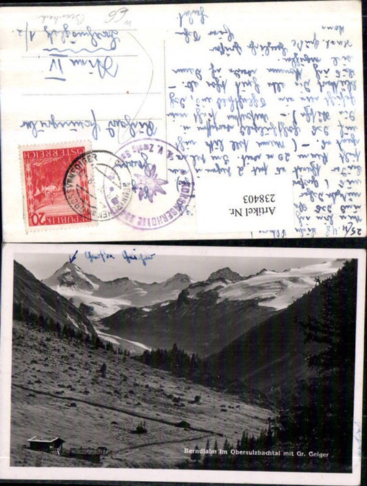 238403,Berndlalm im Obersulzbachtal m. Gr. Geiger Bergkulisse b. Bramberg