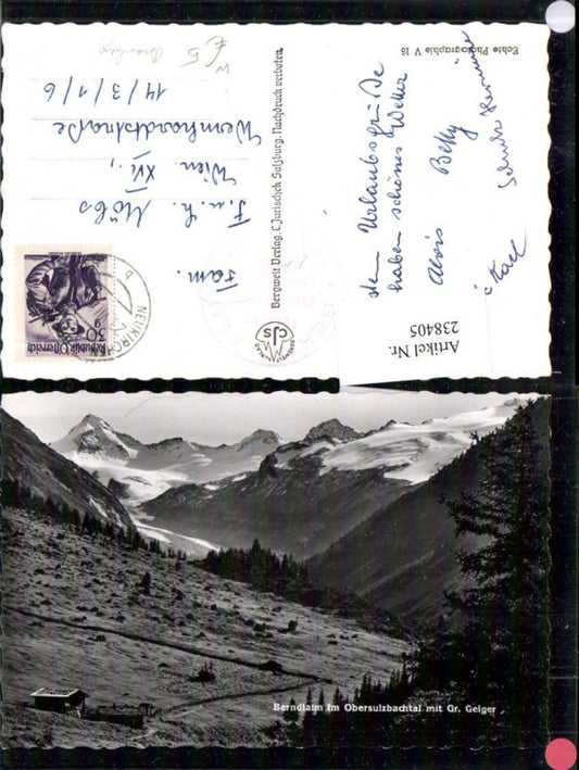 238405,Berndlalm im Obersulzbachtal m. Gr. Geiger Bergkulisse b. Bramberg Neukirchen