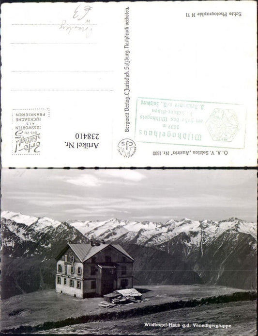 238410,Wildkogel-Haus geg. d. Venedigergruppe b. Bramberg