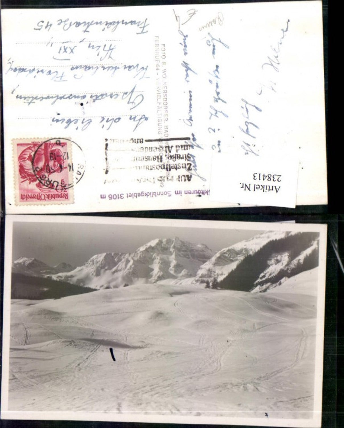 238413,Sonnblickgebiet Skipiste Bergkulisse Winterbild b. Rauris