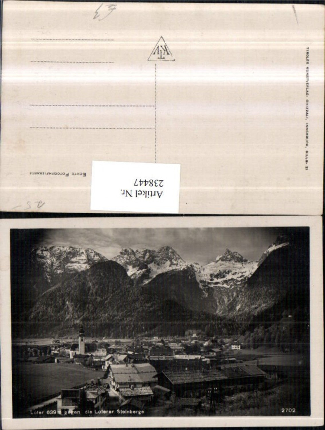 238447,Lofer Totale geg. d. Loferer Steinberge