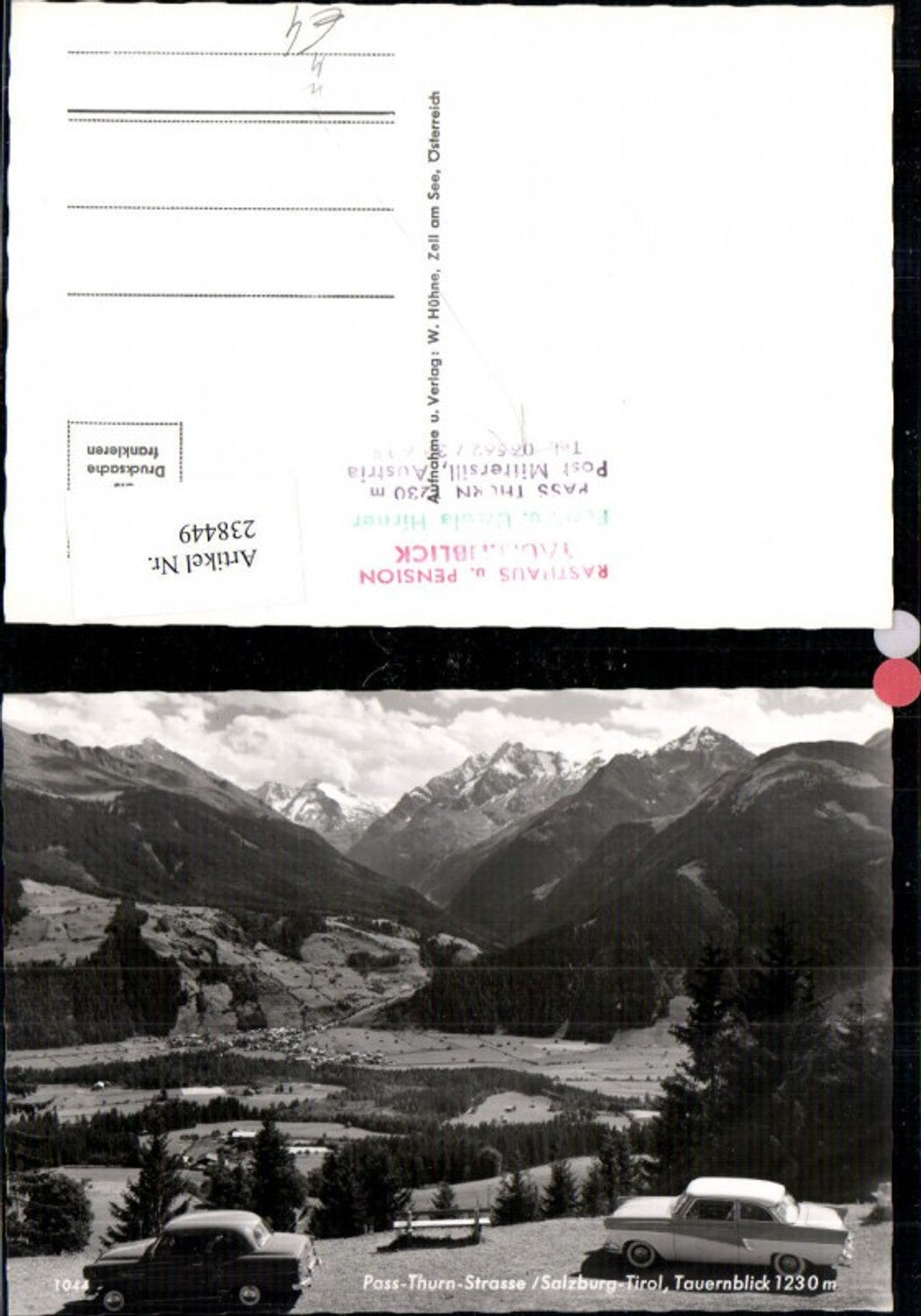 238449,Pass-Thurn-Straße Tauernblick b. Mittersill Oldtimer