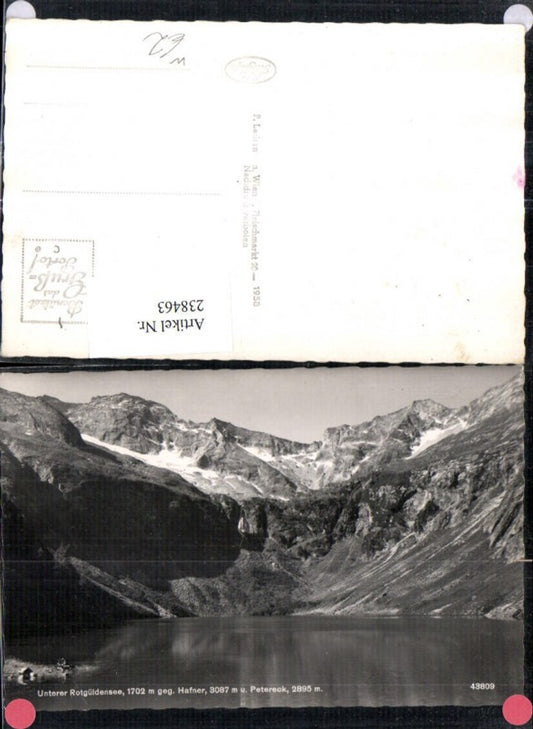 238463,Unterer Rotgüldensee geg. Hafner u. Petereck b. Zederhaus