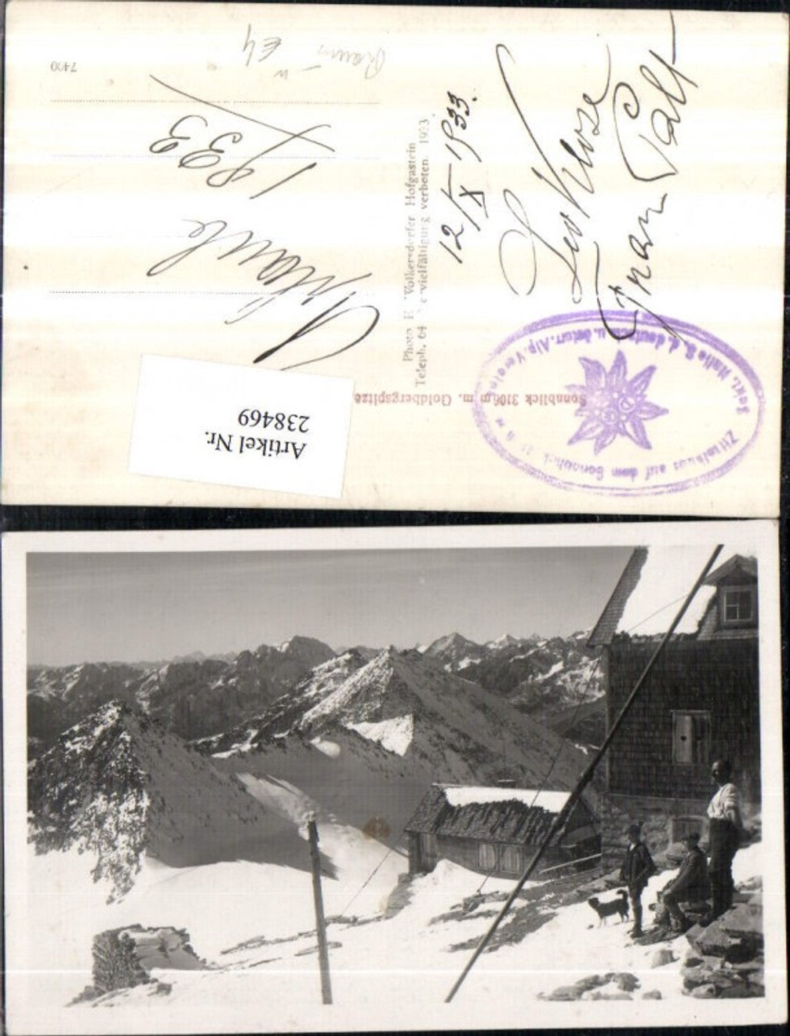 238469,Sonnblick Goldbergspitze Berghütte Bergkulisse b. Rauris