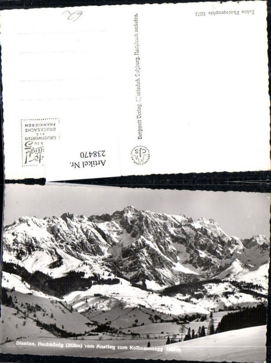 238470,Dienten am Hochkönig v. Anstieg zum Kollmannsegg Winterbild Bergkulisse