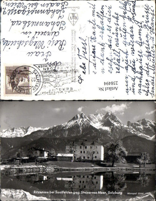 238494,Ritzensee b. Saalfelden geg. Steinernes Meer