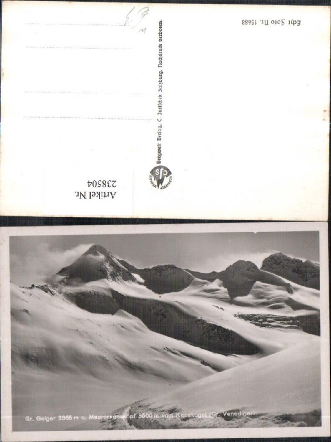 238504,Gr. Geiger u. Maurerkeeskopf v. Keeskogel Bergkulisse b. Neukirchen