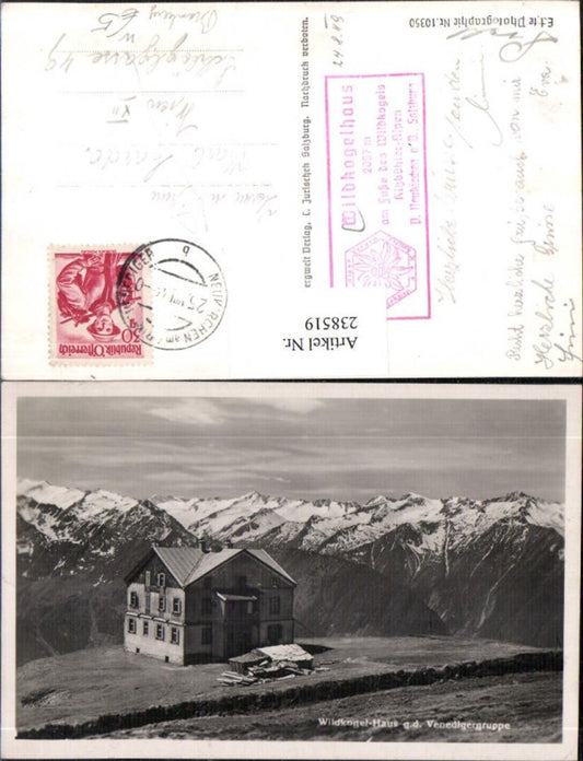 238519,Wildkogel-Haus geg. d. Venedigergruppe b. Bramberg Neukirchen