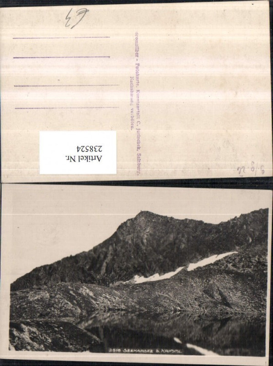 238524,Seekarsee See Bergkulisse b. Krimml