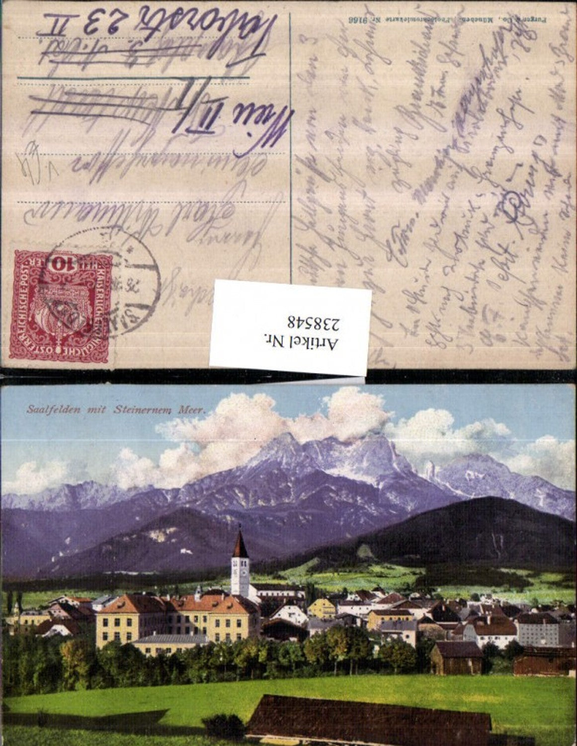 238548,Saalfelden Totale m. Steinernem Meer pub Purger u. Co 9166