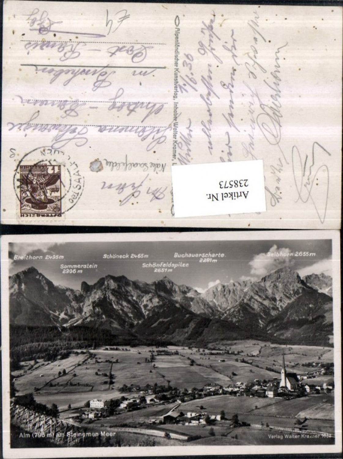 238573,Alm am Steinernen Meer Totale Bergkulisse