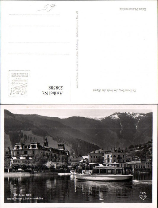 238588,Zell am See Grand Hotel u. Schmittenhöhe Boot pub Cosy 197