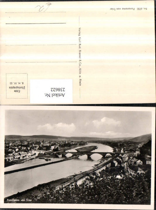 238622,Panorama von Trier Totale Brücke