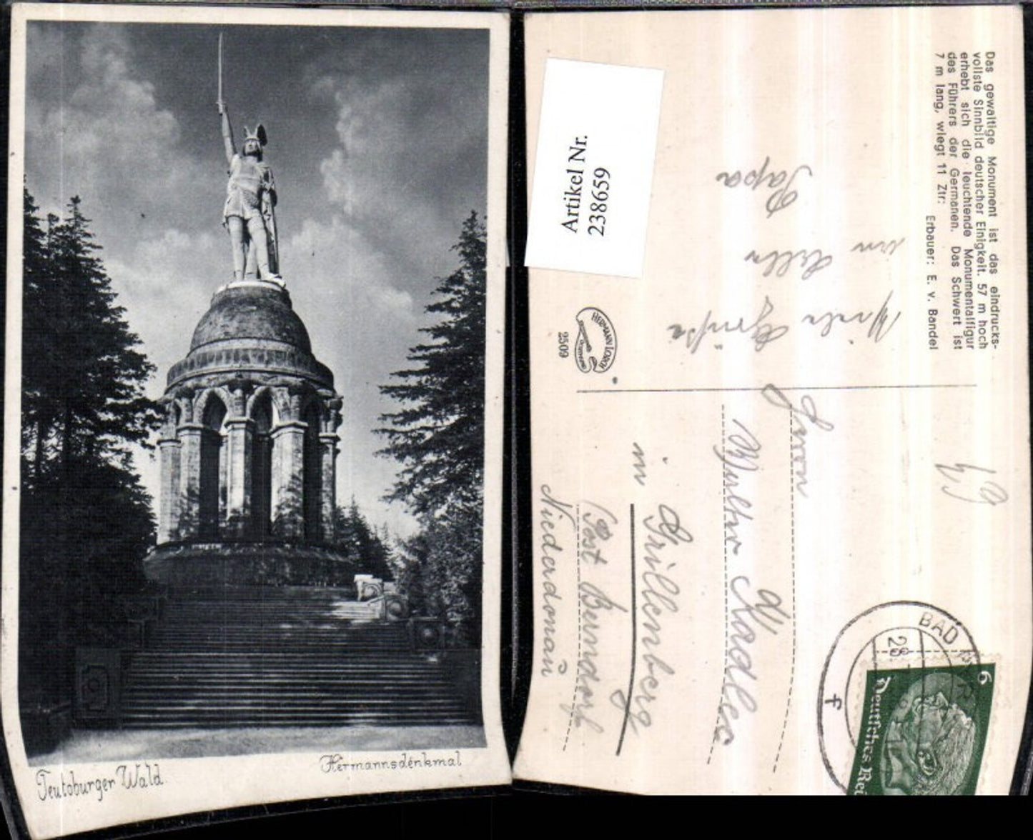 238659,Teutoburger Wald Hermannsdenkmal Denkmal