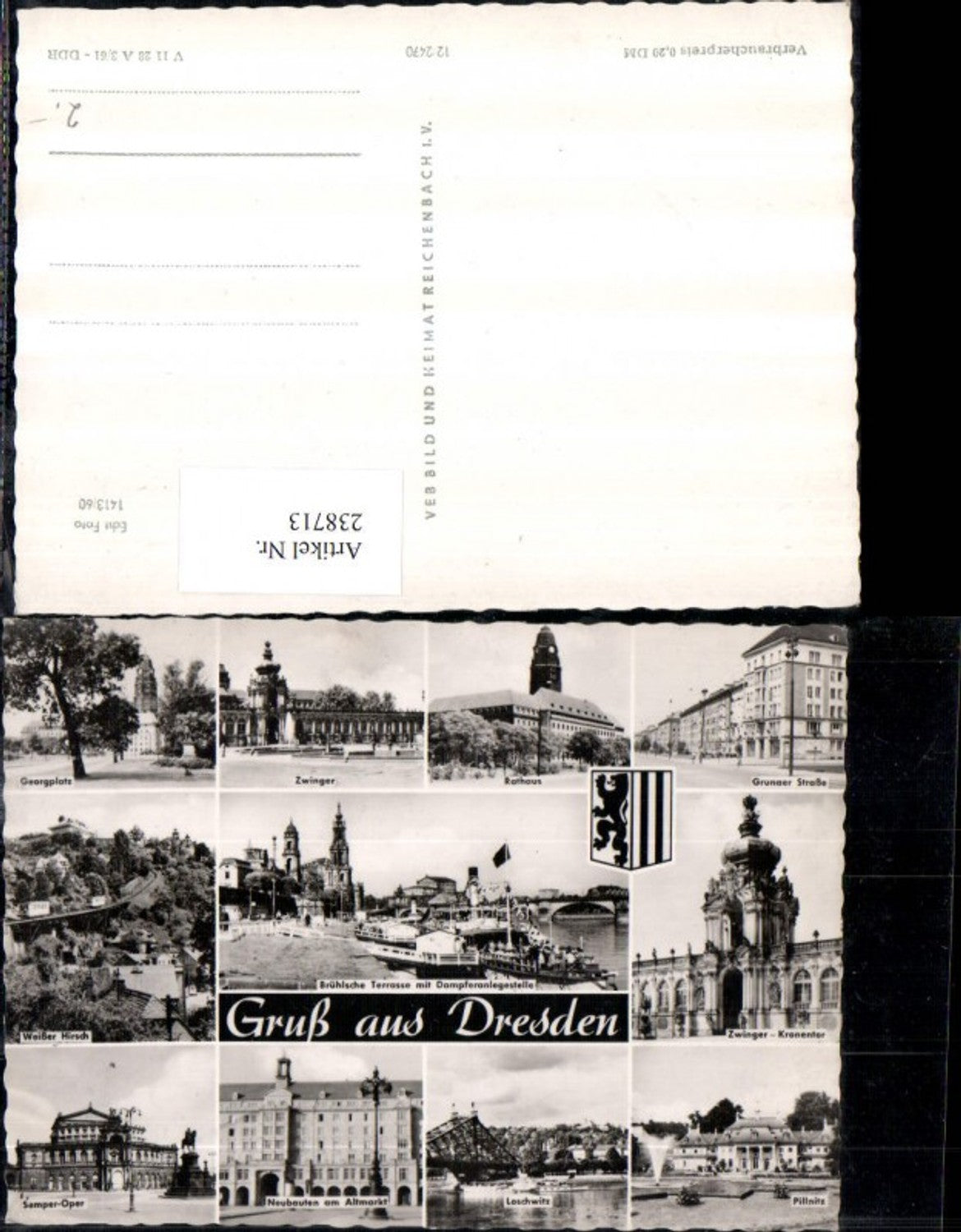238713,Dresden Rathaus Zwinger Semper-Oper Georgplatz Pillnitz Loschwitz Mehrbildkarte