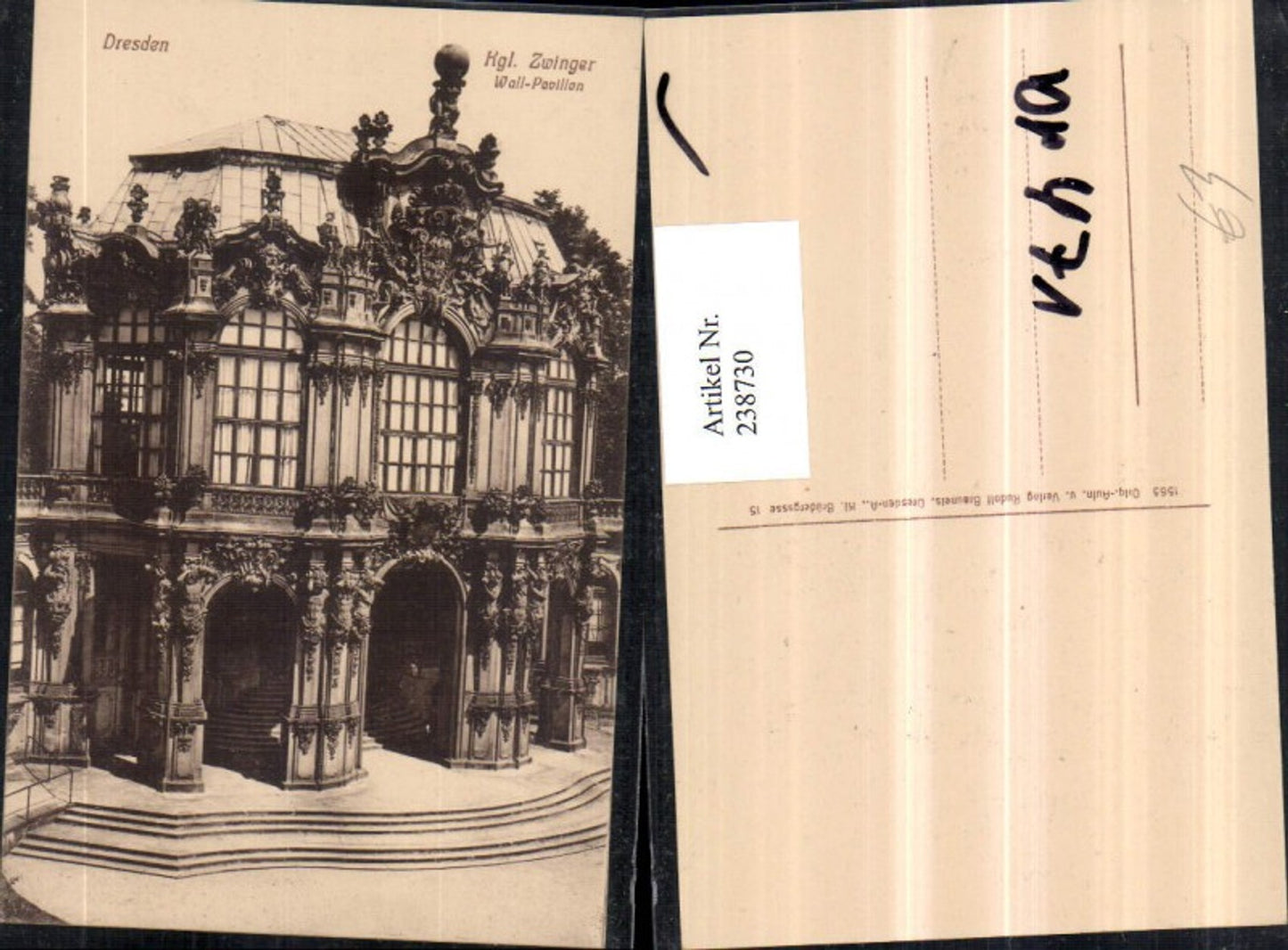238730,Dresden Königlicher Zwinger Wall-Pavillon