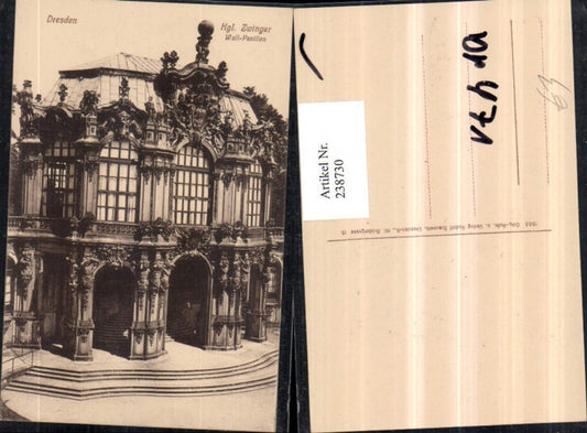 238730,Dresden Königlicher Zwinger Wall-Pavillon