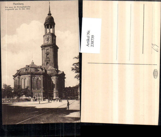 238739,Hamburg Die neue St. Michaeliskirche Kirche