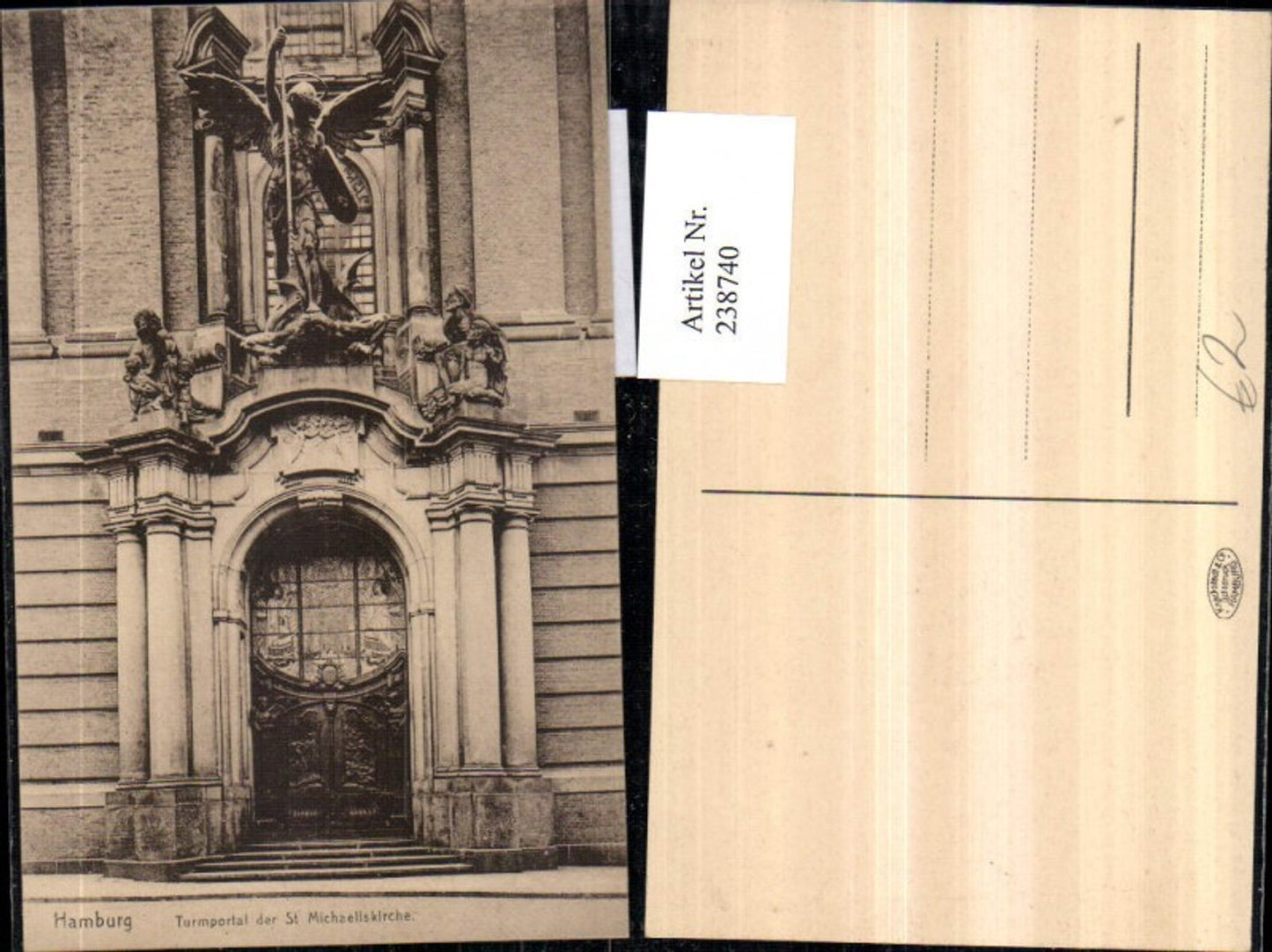 238740,Hamburg Turmportal d. St. Michaeliskirche