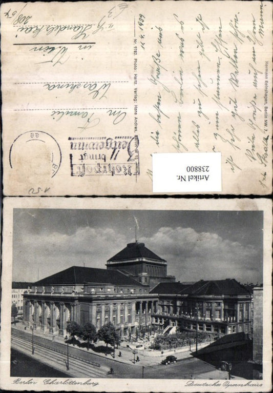 238800,Berlin Charlottenburg Deutsches Opernhaus