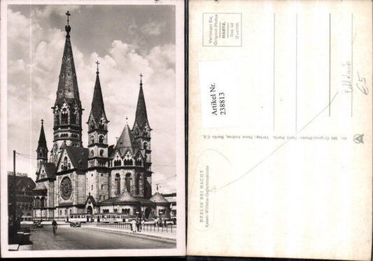 238813,Fehldruck Berlin b. Nacht Kaiser Wilhelm-Gedächtniskirche