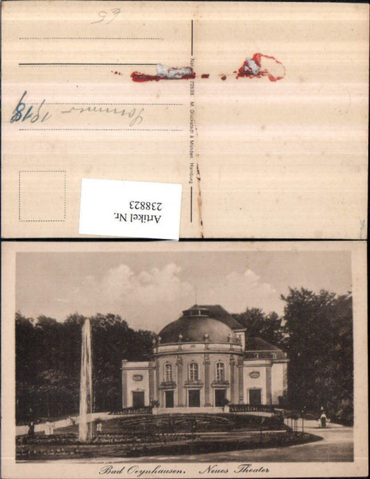 238823,Bad Oeynhausen Neues Theater Springbrunnen Fontäne