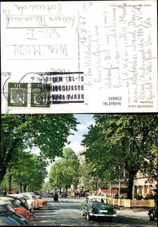238855,Düsseldorf a. Rhein Königsallee Allee Straßenansicht