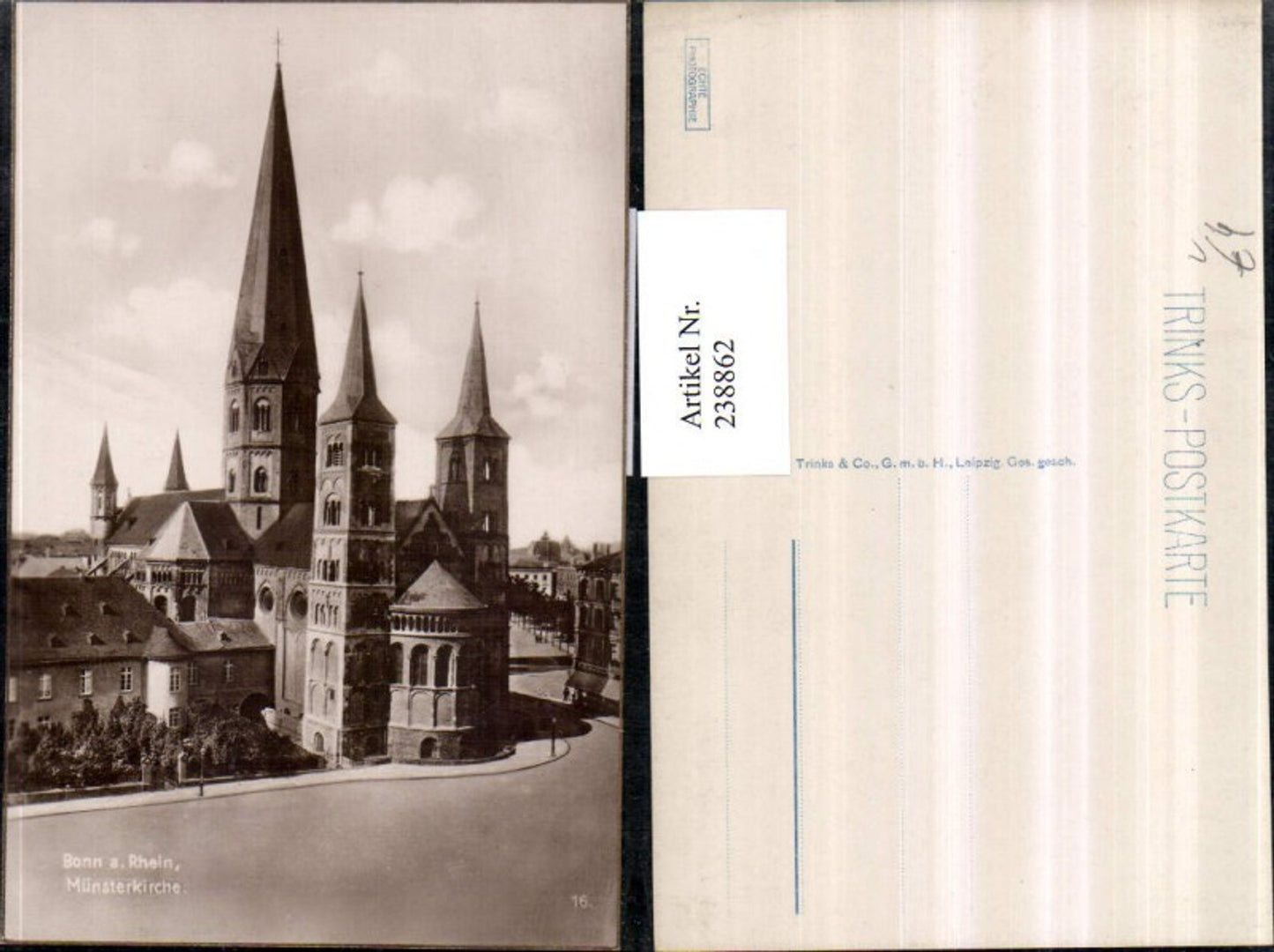 238862,Bonn a. Rhein Münsterkirche Kirche pub Trinks u. Co