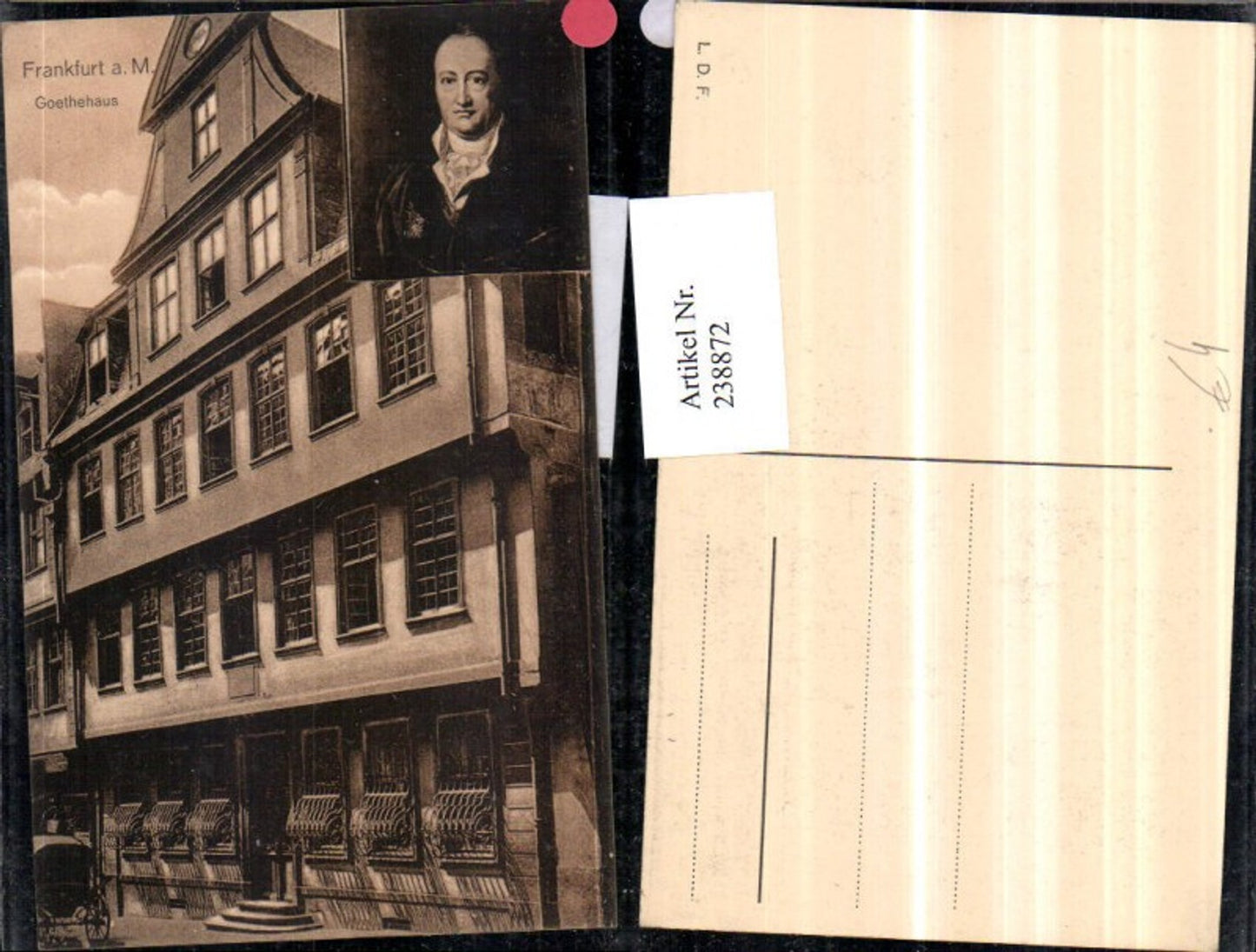 238872,Frankfurt a. Main Goethehaus Portrait Mehrbildkarte