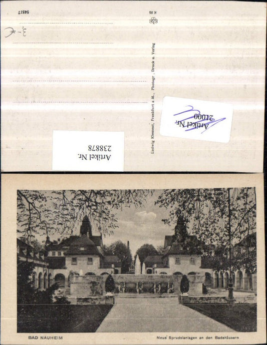 238878,Bad Nauheim Neue Sprudelanlagen an d. Badehäusern