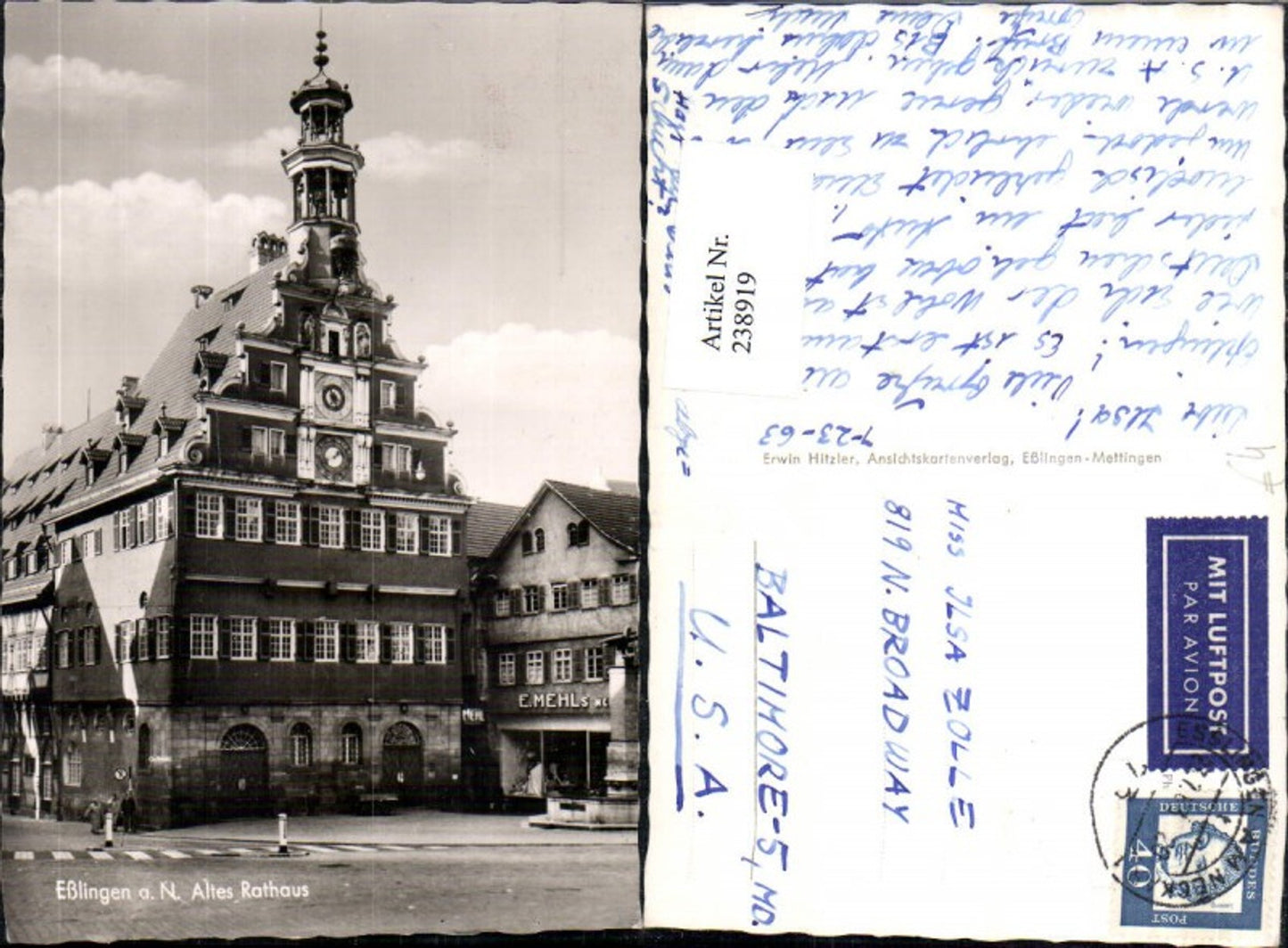 238919,Esslingen a. Neckar Altes Rathaus