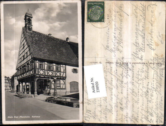 238920, Stein Amt Pforzheim Rathaus