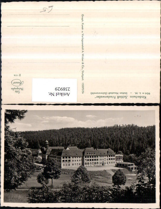 238929, Children's Home Schloss Friedenweiler Station Neustadt in the Black Forest