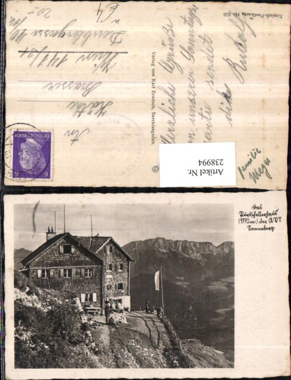 238994,Das Purtschellerhaus Berghütte b. Berchtesgaden auf d. Sonnberg