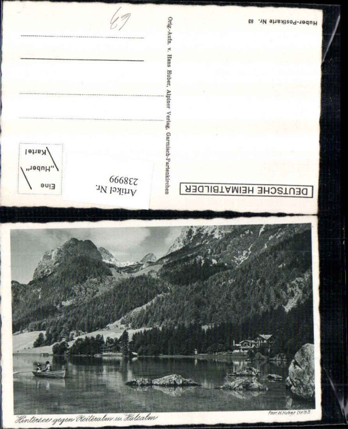 238999,Hintersee See geg. Reiteralm u. Halsalm b. Ramsau Berchtesgaden