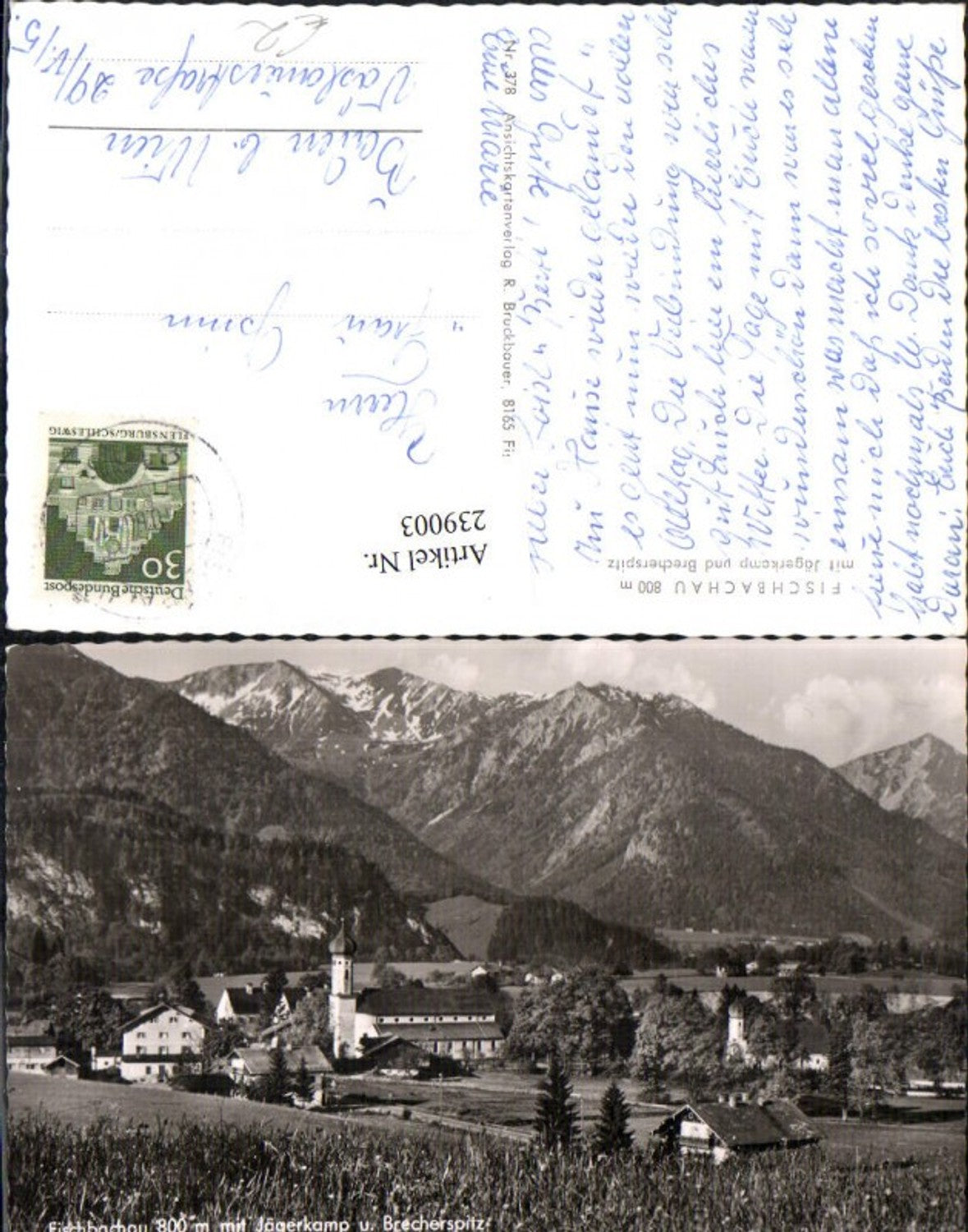 239003,Fischbachau Totale m. Jägerkamp u. Brecherspitz