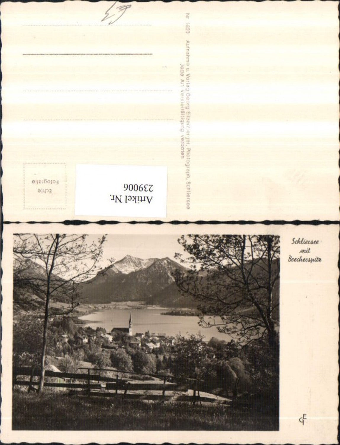 239006,Schliersee Teilansicht m. Brecherspitze