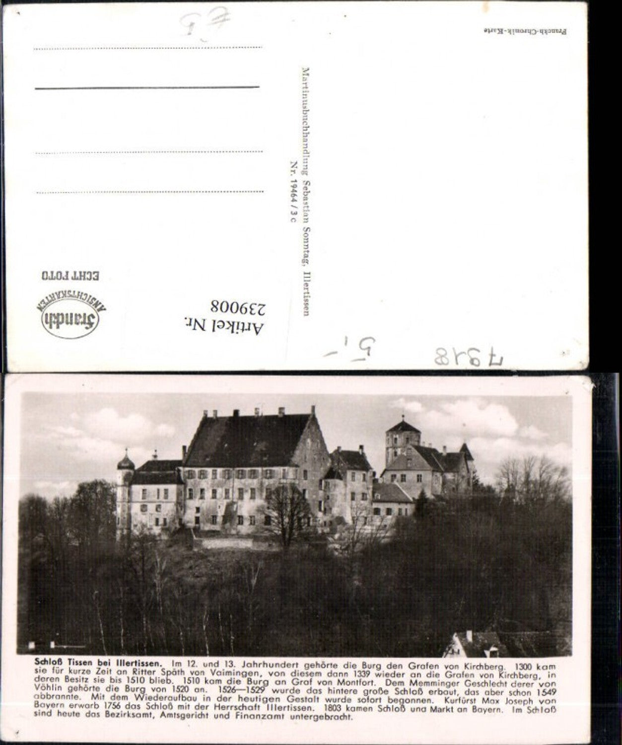 239008,Schloss Tissen b. Illertissen Text