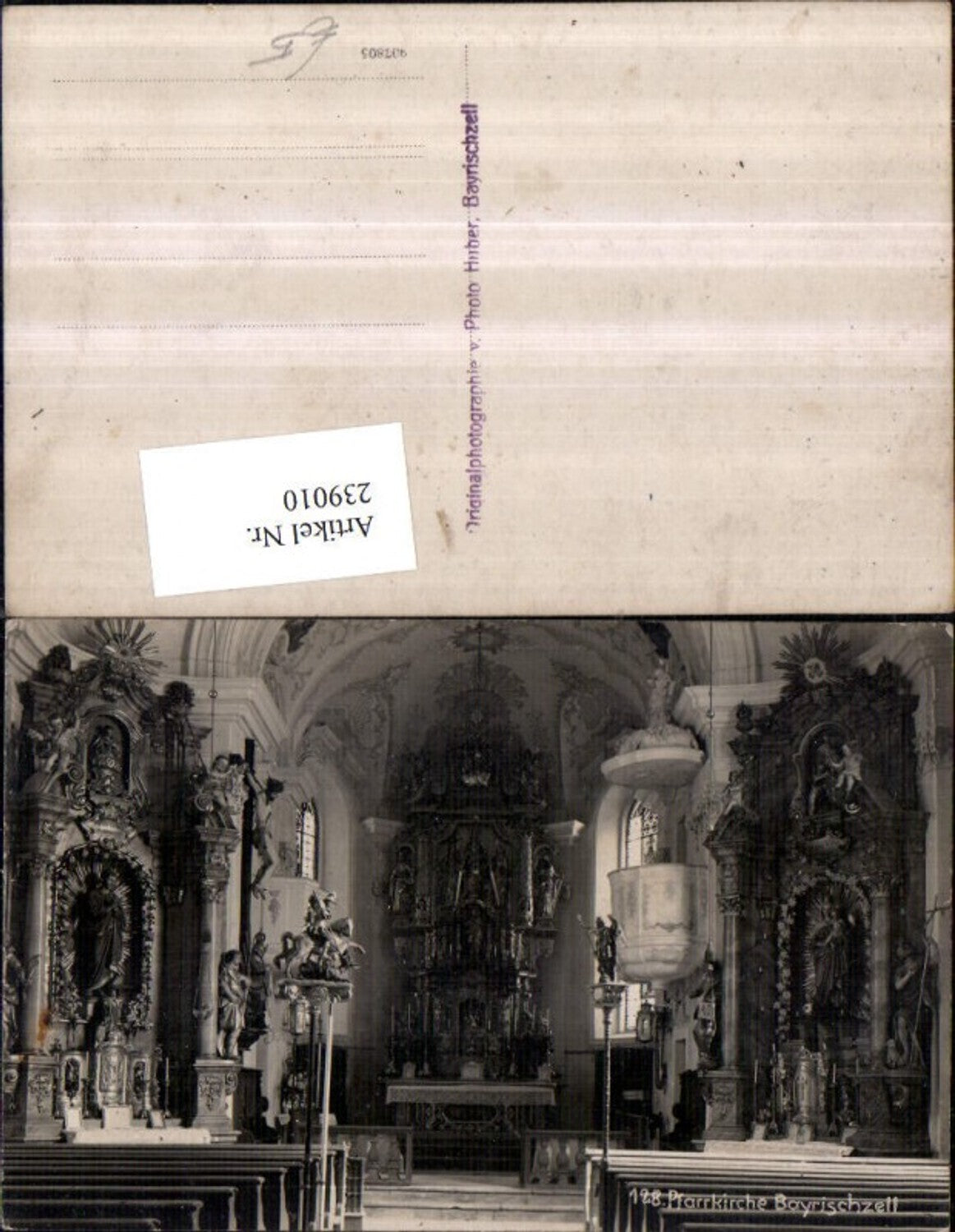239010,Pfarrkirche Bayrischzell Innenansicht